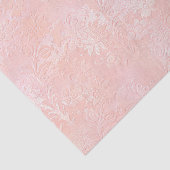 Roze Rose Gold Blush Metallic Floral Royal Tissuepapier (Detail)