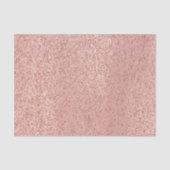 Roze Rose Gold Blush Metallic Glam Tissuepapier (Voorkant)