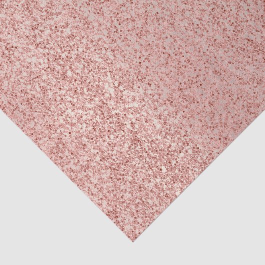 Roze Rose Gold Blush Metallic Glam Tissuepapier (Detail)