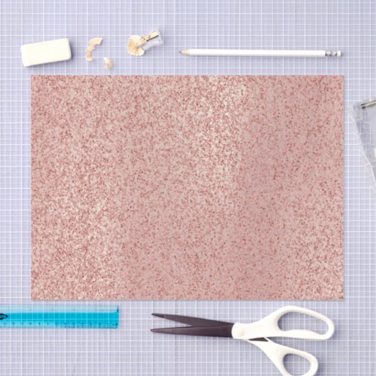 Roze Rose Gold Blush Metallic Glam Tissuepapier (Craft)