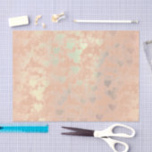 Roze Rose Gold Blush Metallic Powder Harten Tissuepapier (Craft)