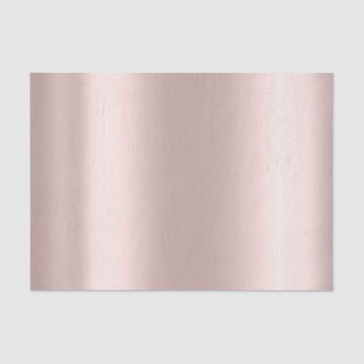 Roze Rose Gold Blush Metallic Powder Minimale Tissuepapier (Voorkant)