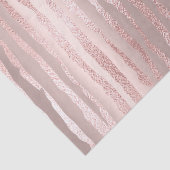 Roze Rose Gold Blush Metallic Silver Strokes Lines Tissuepapier (Detail)