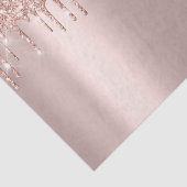 Roze Rose Gold Blush Metallic Spark Glitter Tissuepapier (Detail)