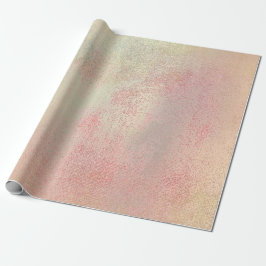Roze Rose Gold Blush Peach Gold Champaign Cadeaupapier