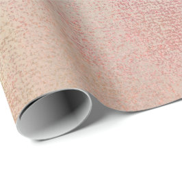 Roze Rose Gold Blush Peach Gold Champaign Cadeaupapier