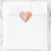 Roze Rose Gold Blush Weddenschap Bedankt Brida Hea Hart Sticker (Tas)
