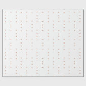 Roze Rose Gold Blush White Tribal Delicate druppel Cadeaupapier (Vlak)