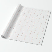 Roze Rose Gold Blush White Tribal Delicate druppel Cadeaupapier (Uitgerold)