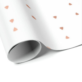 Roze Rose Gold Blush White Tribal Delicate druppel Cadeaupapier