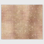 Roze Rose Gold Brush Sparkly Diamond Metallic Cadeaupapier (Vlak)