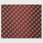 Roze Rose Gold Burgundy Merry Snowflake Cadeaupapier (Vlak)