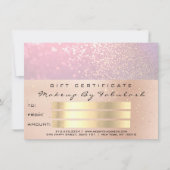 Roze Rose Gold Confetti QR Code Logo Beauty Studio (Voorkant)