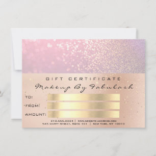 Roze Rose Gold Confetti QR Code Logo Beauty Studio