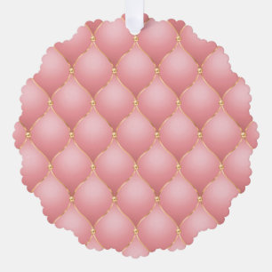 Roze Rose Gold Diamond Christmas Ornament Kaart