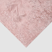 Roze Rose Gold Glazen Glitter Delicate White Girly Tissuepapier (Detail)