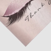 Roze Rose Gold Glitter Dank je wel aanjagers Tissuepapier (Detail)