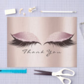 Roze Rose Gold Glitter Dank je wel aanjagers Tissuepapier (Craft)