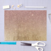 Roze Rose Gold Glitter en Gold Foil Mesh Tissuepapier (Craft)