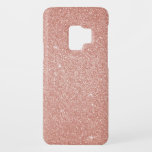 Roze Rose Gold Glitter en Sparkle Bling Case-Mate Samsung Galaxy S9 Hoesje<br><div class="desc">Blush roze - Roos Gold Girly Glitter en Sparkle Bling Pattern.</div>