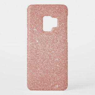 Roze Rose Gold Glitter en Sparkle Bling Case-Mate Samsung Galaxy S9 Hoesje
