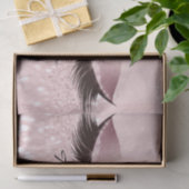 Roze Rose Gold Glitter Hartelijk dank SPA Eyes Las Tissuepapier (Geschenk)