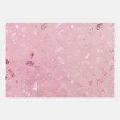 Roze Rose Gold Glitter Inpakpapier Vel (Voorkant)