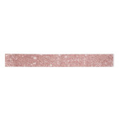 Roze Rose Gold Glitter Kerstmis Satijnen Lint (Voorkant)