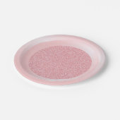 Roze Rose Gold Glitter Modern Trendy Sjabloon Papieren Bordje (Gekanteld)