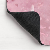 Roze Rose Gold Glitter Muismat (Hoek)