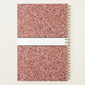 Roze Rose Gold Glitter Naam verpleegkundige arts Planner (Achterkant)
