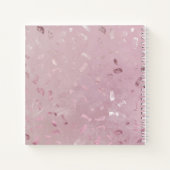 Roze Rose Gold Glitter Notitieboek (Achterkant)
