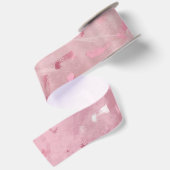 Roze Rose Gold Glitter Satijnen Lint (Achterkant)