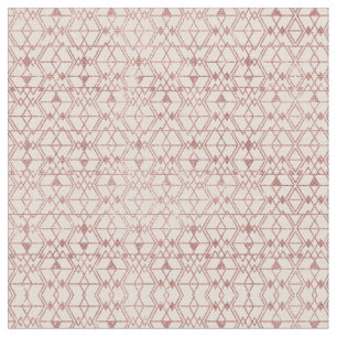 Roze Rose Gold Glitter Triangle Geometrisch Stof