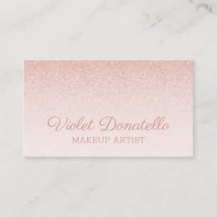 Roze Rose Gold Glitter  voor elke taak Visitekaartje