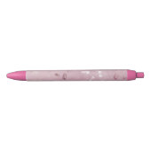 Roze Rose Gold Glitter Zwarte Inkt Pen (Voorkant)
