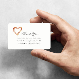 Roze Rose Gold Heart Blush White Custom Hartelijk Etiket