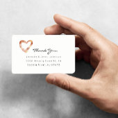 Roze Rose Gold Heart Blush White Custom Hartelijk  Etiket