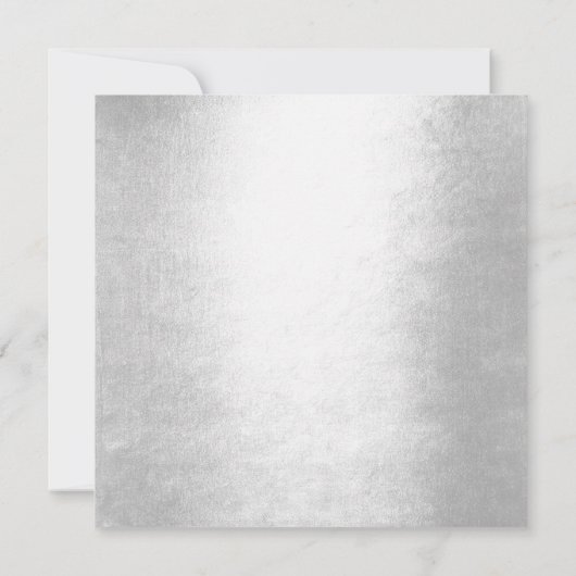 Roze Rose Gold Heart Silver Birthday Party Kaart (Achterkant)