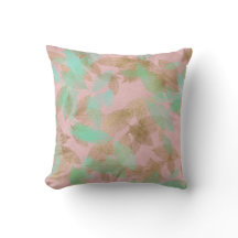 Roze Rose Gold Leafs Mint Green Pastel