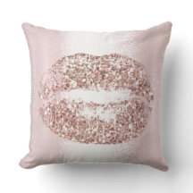 Roze Rose Gold Lips Glitter Pink Makeup Kiss