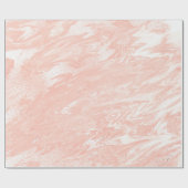 Roze Rose Gold Marble Molten Pastel Shiny Girly Cadeaupapier (Vlak)