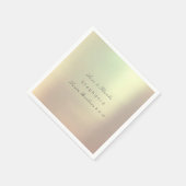 Roze Rose Gold Metallic Blush Weddenschap Servet (Hoek)