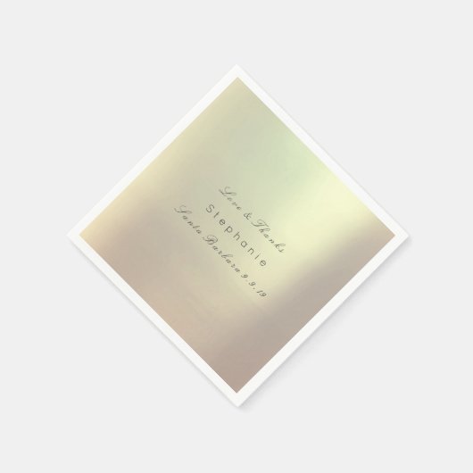 Roze Rose Gold Metallic Blush Weddenschap Servet (Hoek)