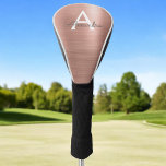 Roze Rose Gold Metallic Folie Monogram Naam Golfheadcover<br><div class="desc">Blush Pink - Roos Gold Faux Metallic Folie RVS Elegant Girl's Golf Driver Head Hoesje. Dit Golf Driver Head Hoesje kan worden aangepast om uw initiaal en voornaam op te nemen. Neem contact op met de ontwerper voor overeenkomende items.</div>