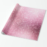 Roze Rose Gold Metallic Folie Sparkle Cadeaupapier<br><div class="desc">Blush Pink - Roos Goud Metallic Folie Sparkle Confetti Girly Verjaardagsfeest.</div>