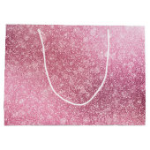 Roze Rose Gold Metallic Folie Sparkle Groot Cadeauzakje (Achterkant)
