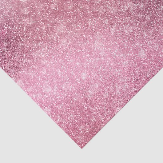 Roze Rose Gold Metallic Folie Sparkle Tissuepapier (Detail)