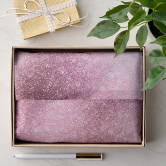 Roze Rose Gold Metallic Folie Sparkle Tissuepapier (Geschenk)