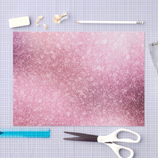 Roze Rose Gold Metallic Folie Sparkle Tissuepapier (Craft)